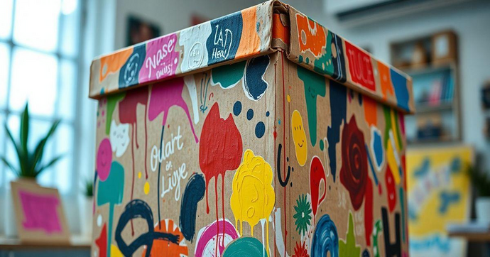 Caixa de Papelão Decorada: Ideias Criativas