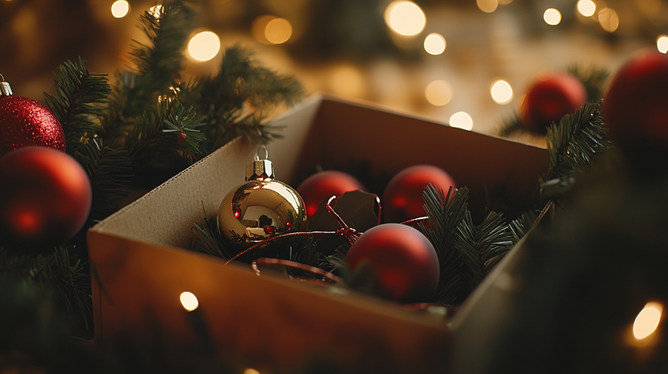 Caixa de papelão para cesta de natal: a melhor opção