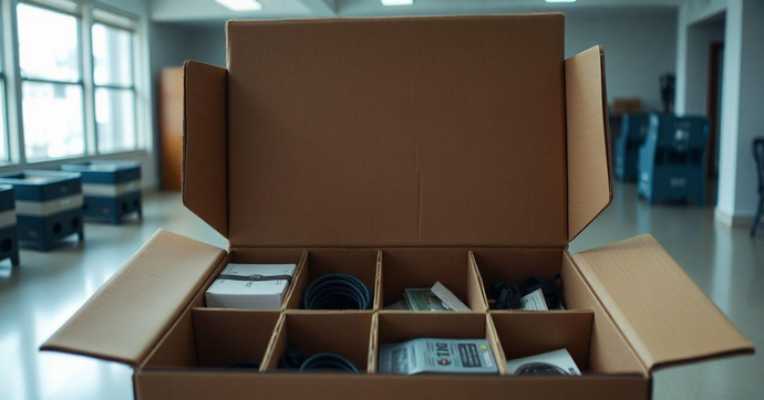 Caixa de papelão com divisórias: 5 Vantagens Imperdíveis