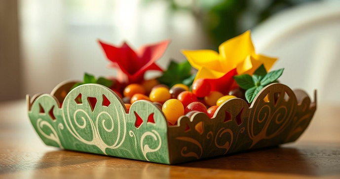 Bandeja de doces de papelão: práticas e elegantes