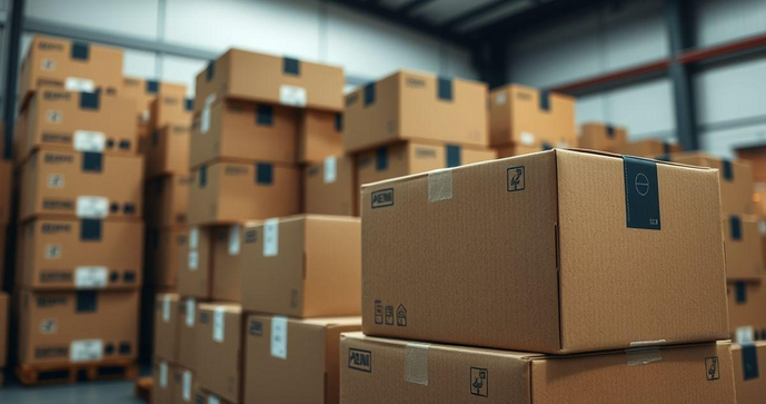 Caixa de papelão para transporte como solução ideal para seus envios