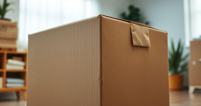 Caixa de Papelão Quadrada Ideal para Armazenamento e Transporte