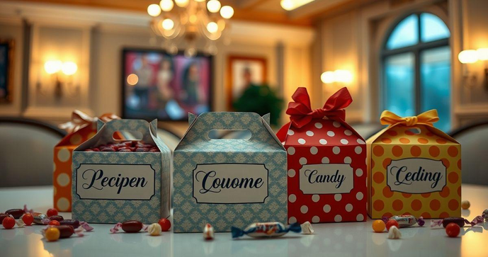 Caixas para Doces Personalizadas que Encantarão seu Evento