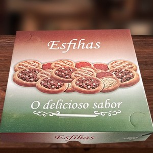 Embalagem para esfiha fechada