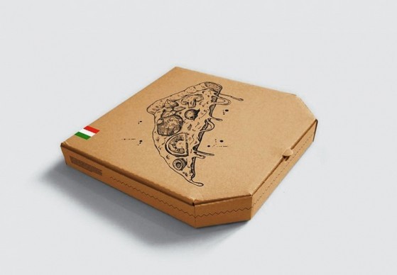 Caixa de pizza molde