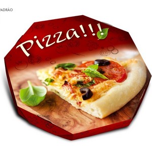 Caixa de pizza decorada