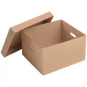 caixa de papelão com tampa