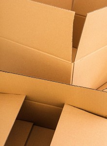 caixa de papelão ondulado