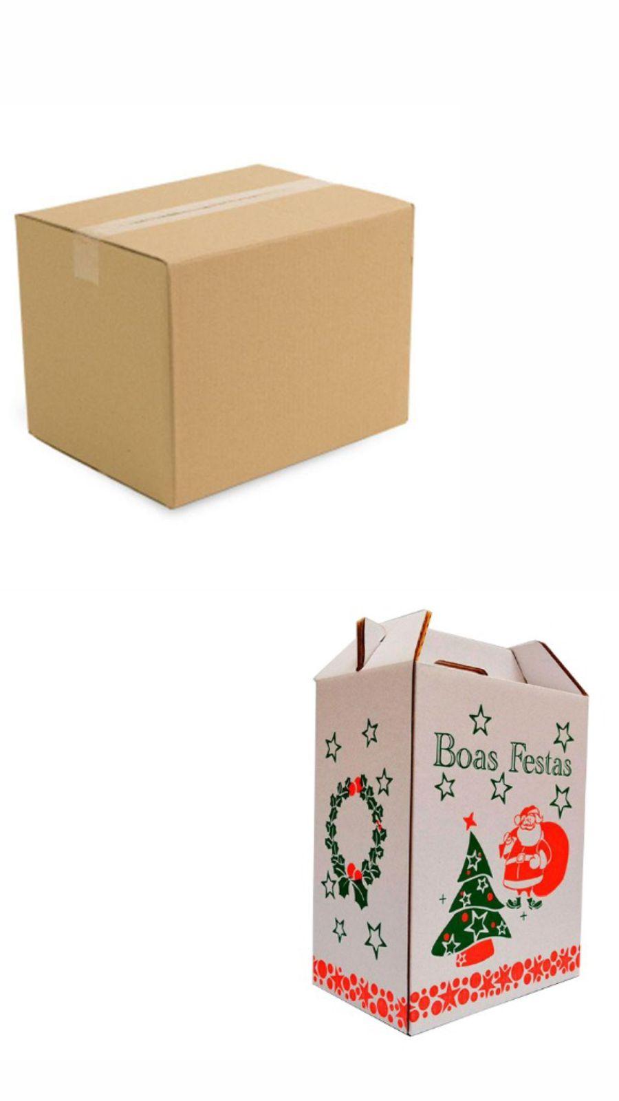 caixa de papelão para cesta básica