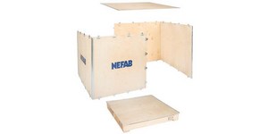 Caixa de transporte em madeira