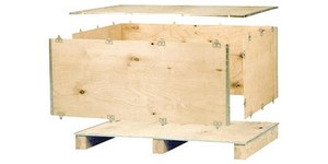 Caixas de madeira e paletes